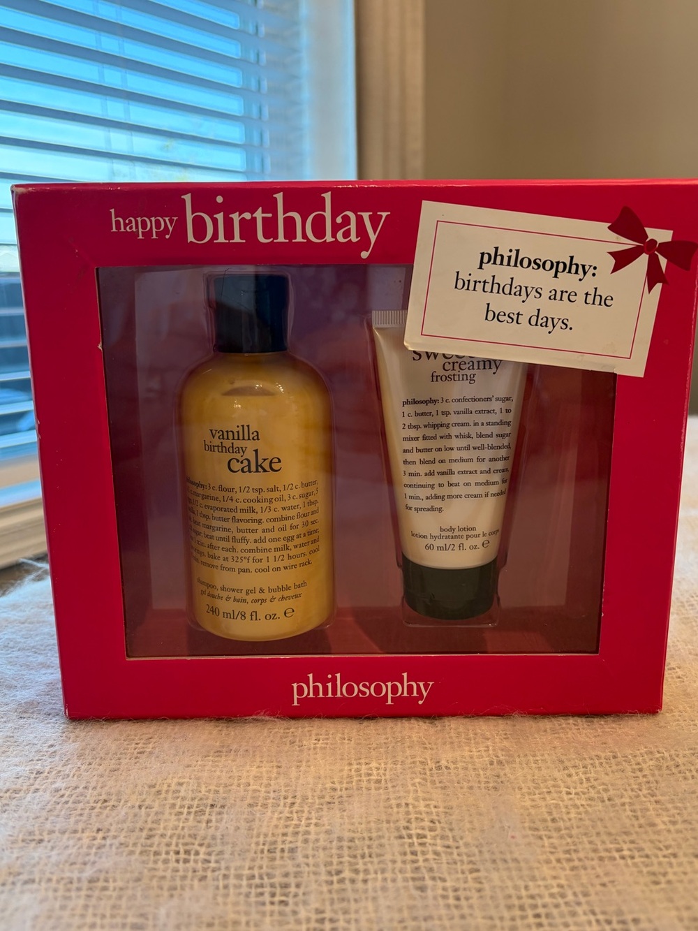 Philosophy Happy Birthday Gift Set ~ Vanilla Birthday Cake Sweet Creamy Frosting
